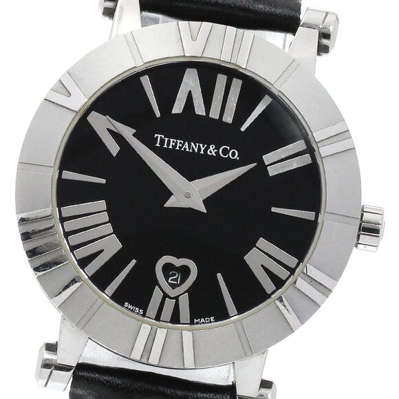 TIFFANY&Co. Atlas Dome Z1300.11.11A10A71A black Dial Quartz Ladies Watch - Picture 9 of 11